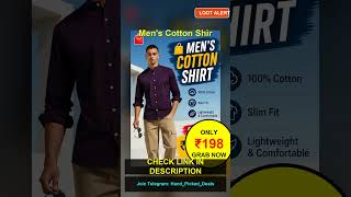 Amazing Loot Offer Men s Cotton Shirt 198 Myntra