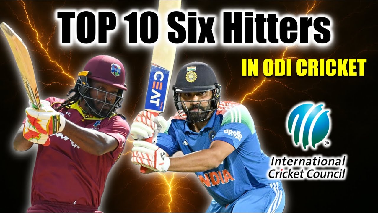 Top 10 Most Sixes in ODI Cricket History - YouTube