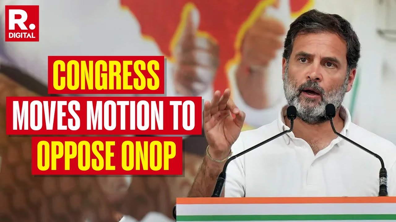 Congress Moves Notice To Oppose 'One Nation, One Poll' Bill In ...
