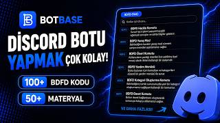 DİSCORD BOTU YAPMAK ÇOK KOLAY! 100  BDFD KODU | BOTBASE TANITIM