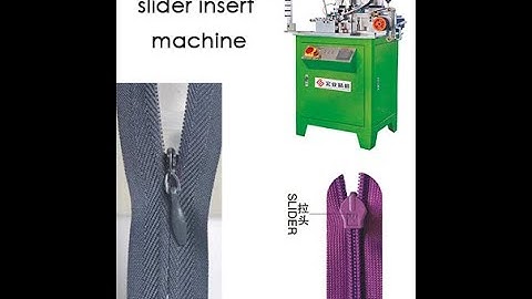 HY-133E How to put slider on invisible zipper?#zipper making machine#zipper machine