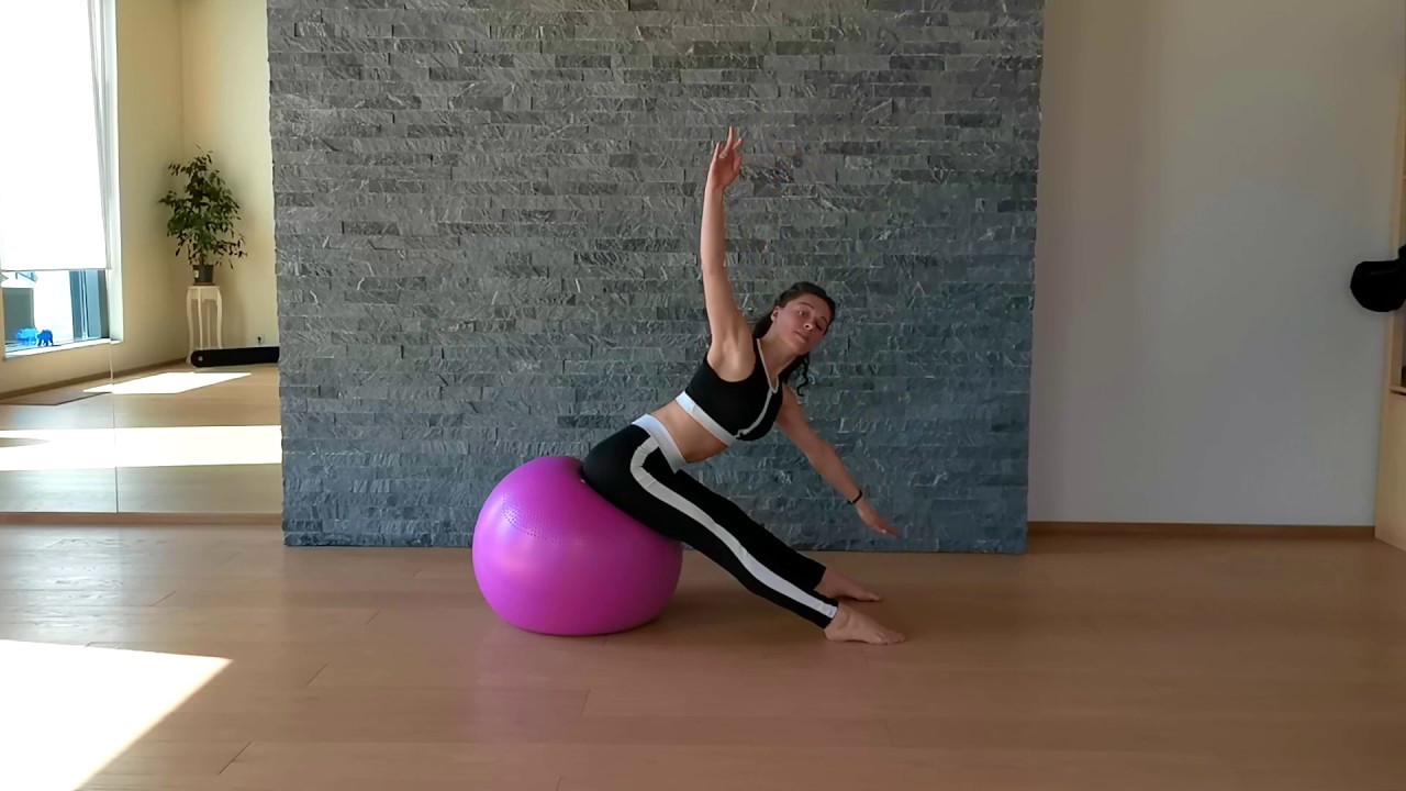 Pilates, Пилатес с Алёной Шевяковой, Красивая связка на мяче - YouTube