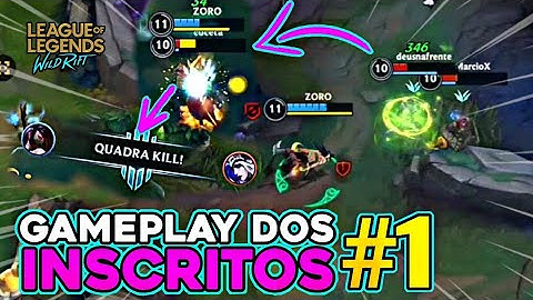 GAMEPLAY DOS INSCRITOS NO LOL WILD RIFT #1