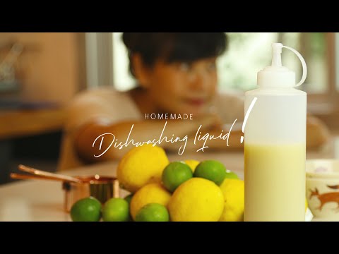 ทำน้ำยาล้างจานใช้เองแบบโฮมเมด | DIY Homemade natural dishwashing liquid