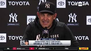 Aaron Boone breaks down Yankees' win vs. Atlanta
