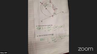 CSEC MATHEMATICS CLASS - Circle Theorem - October 19, 2021