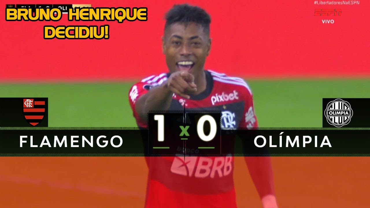 Gol e melhores momentos Flamengo 1x0 Olimpia pela Libertadores