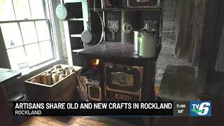 Artisans share old and new crafts at Rockland craft fair