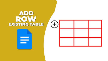 how to add a row to an existing table in google docs