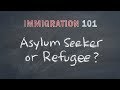 Immigration 101 refugees migrants asylum seekers  whats the difference
