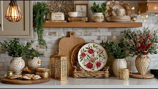 Beige & White Elegant Cottage Kitchen Tour 2026 | Romantic Vintage Farmhouse Small Space Decor