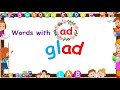 CVC words/Words with ad & words with an/ Vocabulary with Bandu's kids LAB Part 2