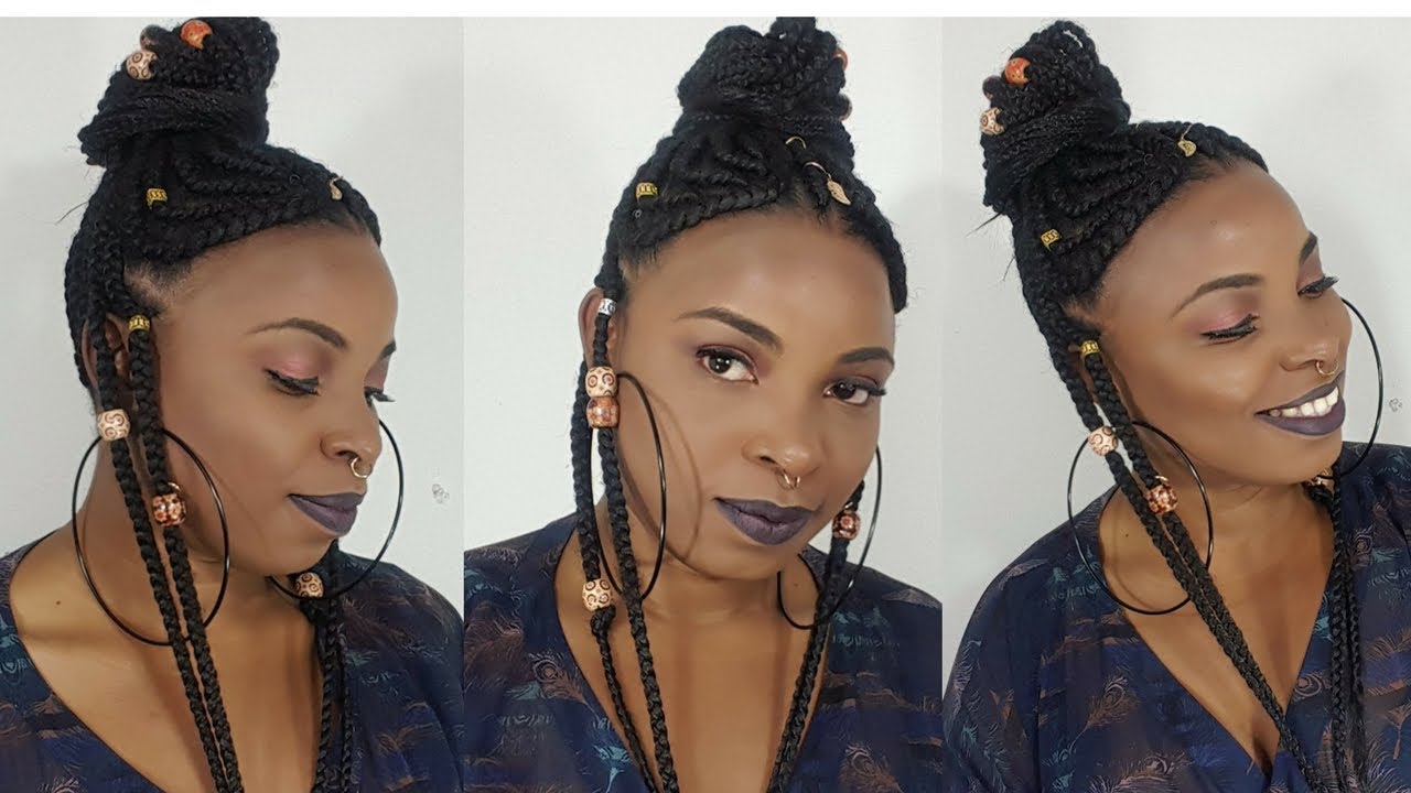 How to Braids and Beads Fulani and Alicia Keys inspired Braids YouTube