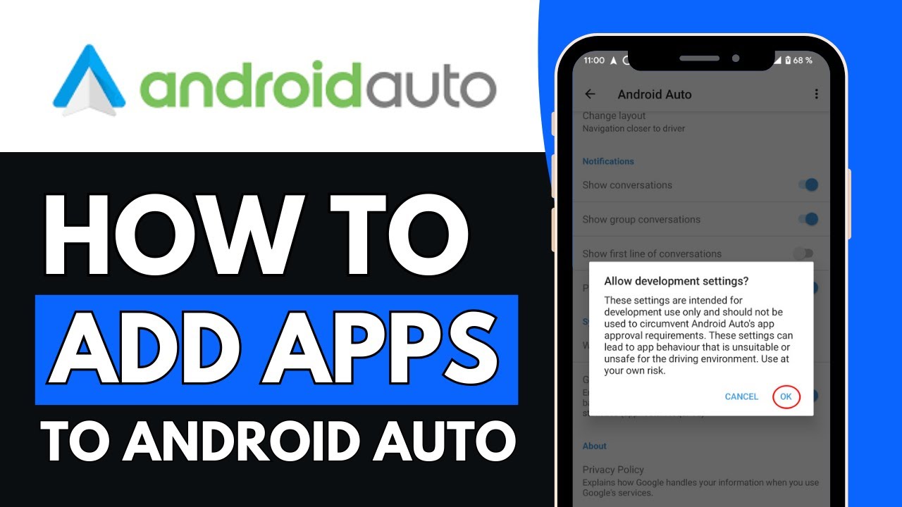 How To Add Apps To Android Auto - Full Guide - YouTube