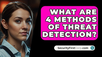 What Are 4 Methods of Threat Detection? - SecurityFirstCorp.com