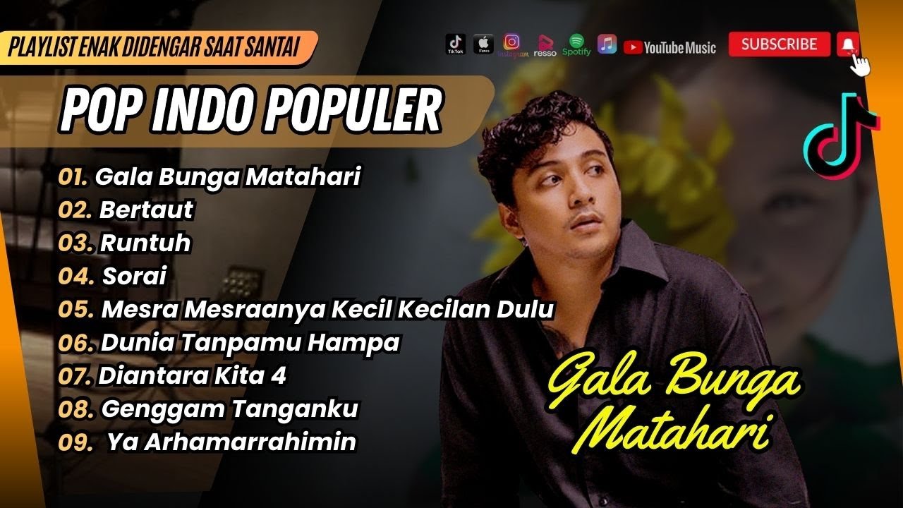 GALA BUNGA MATAHARI - SAL PRIADI | BERTAUT - NADIN AMIZAH || LAGU POP TERPOPULER 2024
