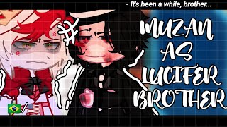 •|Hazbin Hotel React to Muzan (KNY) as Lucifer Morningstar brother|• GACHA CLUB 🇧🇷/🇺🇸