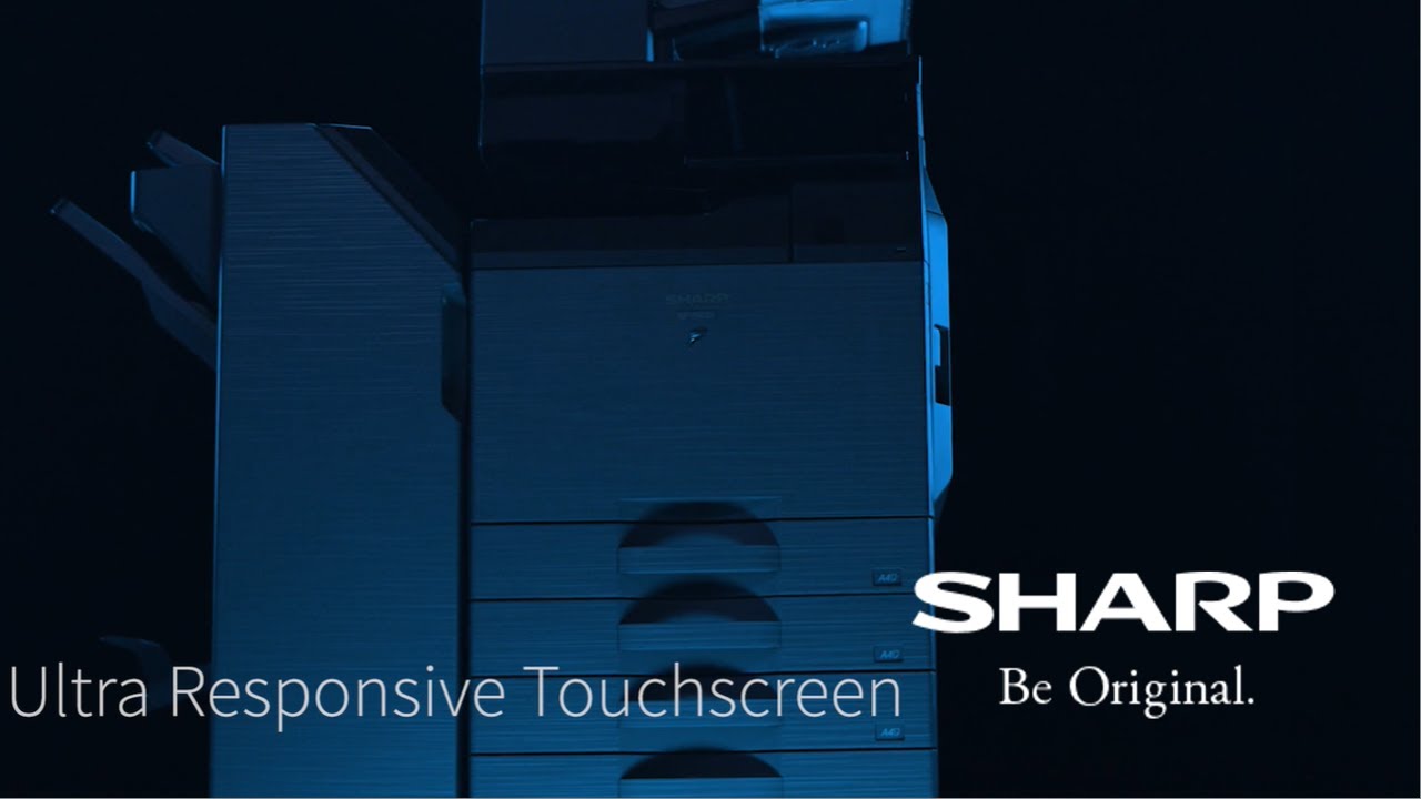 Ultra Responsive Touchscreen - Future Workplace MFP from Sharp - YouTube