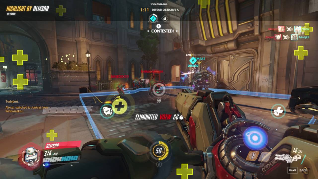 Overwatch Zarya Shield Usage YouTube