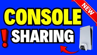 How to Fix Console Sharing PS5