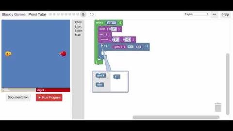 Blockly Games - Pond Tutor - Level 9
