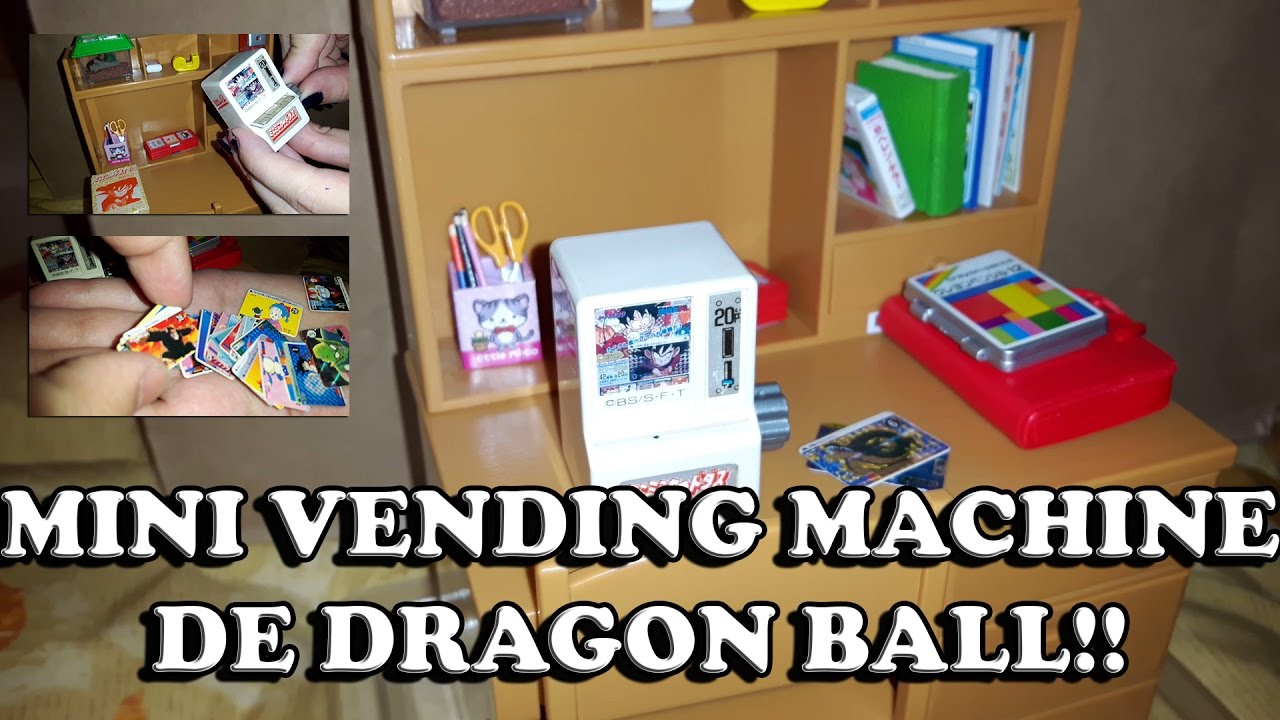 Carddass Micro Vending Machine - Miniatura de Dragon Ball Funcional ...