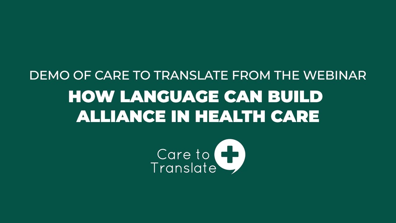 Demo of the app Care to Translate (in English)