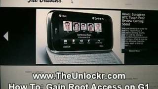 How To - Root Your TMobile G1 (www.TheUnlockr.com) screenshot 1