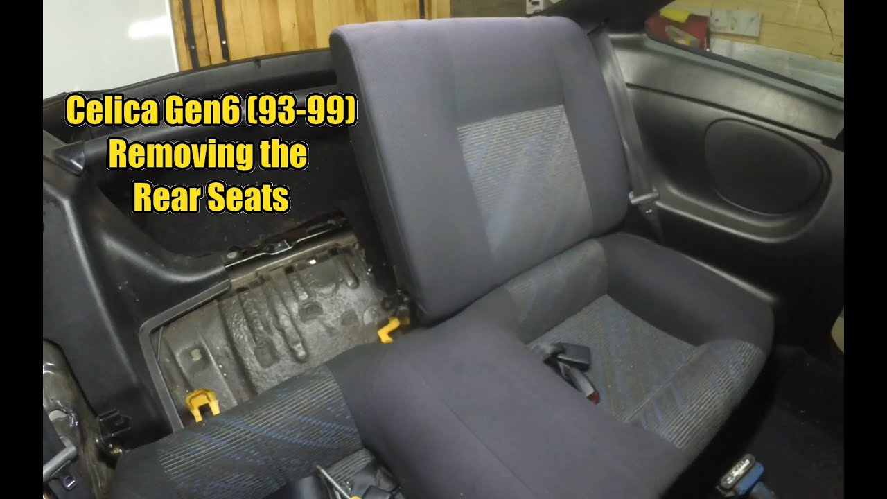 Toyota Celica Gen 6 (9399) How to Remove the Rear Seats YouTube