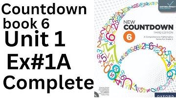 Oxford Countdown Book 6 - Exercise 1A complete| Step-by-Step Solution @ytacademy198