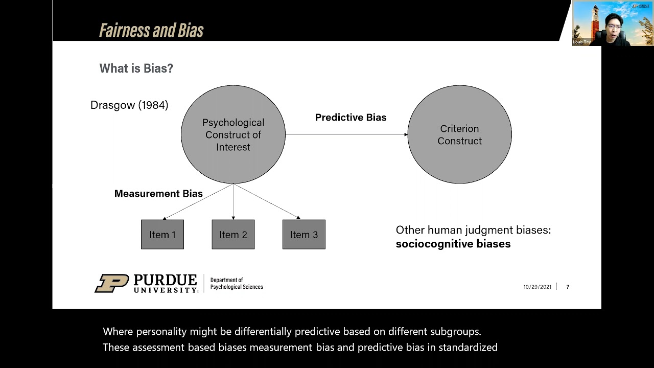 Machine Learning Measurement Bias talk