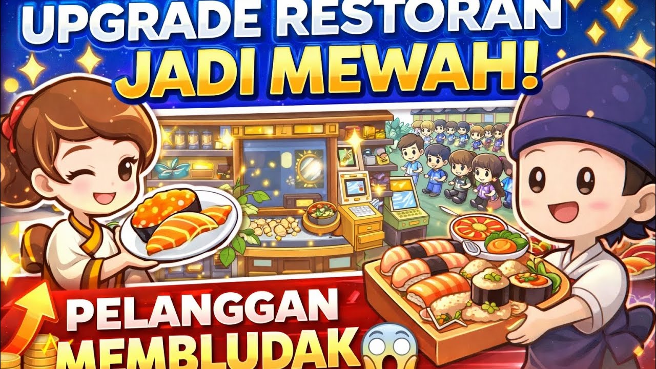 Restoran Sushi Impian 🍣 Bangun & Kelola Restoran Sushi Terbaik! | Gameplay Indonesia