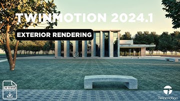 Learn How to Create Stunning Exterior Renders with Twinmotion 2024.1 Using Path Tracer - Tutorial