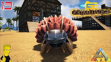 ARK   GATHERING DINOS & SNAIL HOUSE BUILD  Gaming Evolved Primitive Plus S1 E13