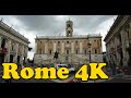 Rome Italy. [4K] Piazza del Campidoglio.