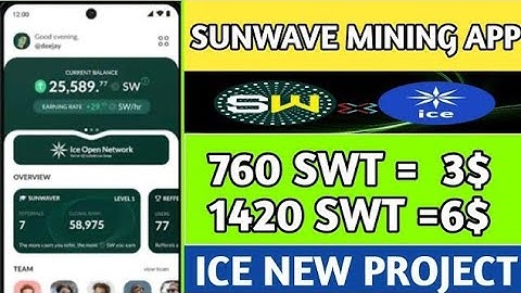 Sunwaves mining app real or fake | SunWave Token Mining App || Sunwave Withdrawal