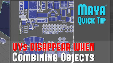 Maya Quick Tip 21: UVs Disappear When Combining Objects
