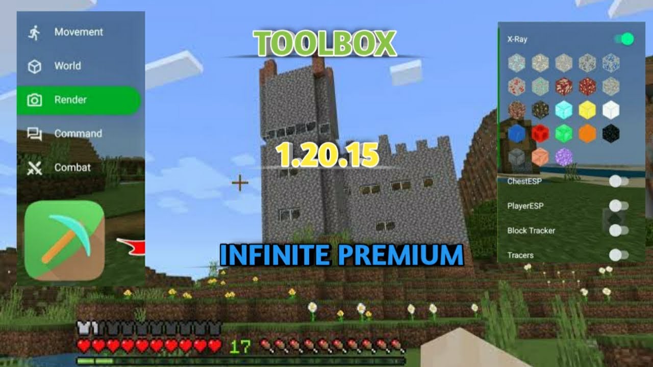 NOVO MOD MENU MINECRAFT PE 1.20.15.01, TOOLBOX 1.20.15 INFINITE TIME