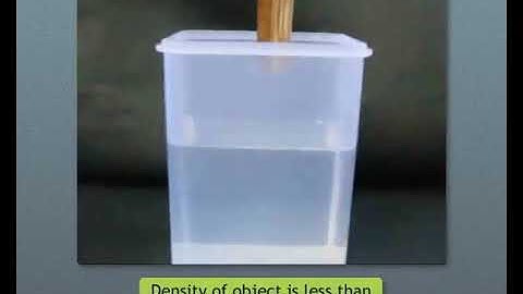 Sundaram Eclass Science concepts: Relative Density (Why Bodies Float)