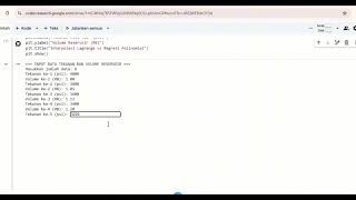 Tutorial (IOIP) Metode Interpolasi Lagrange Dan Regresi Polinomial Berbasis Python