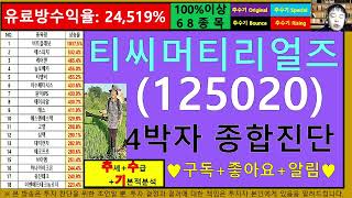 티씨머티리얼즈(125020)4차원종목진단및향후주가전망 추수기(추수)전문가 screenshot 2