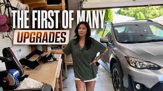 My Crosstrek is back in the garage… the build begins!