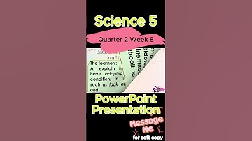 Science 5 Quarter 2 Week 8  MATATAG Curriculum / Revised K-12 LE Based PowerPoint Presentation