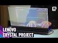 Lenovos project crystal is the first laptop in the world with a transparent microled display