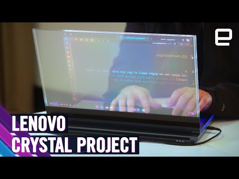 Lenovo Project Crystal: esta laptop con pantalla transparente será