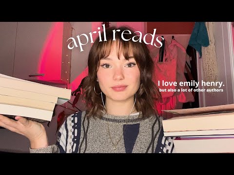 ASMR books I read in april (whispering, gushing over Emily Henry, tapping, tracing, )