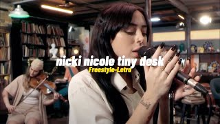 Video thumbnail of "Nicki Nicole Freestyle + LETRA Tiny Desk (Home) Concert"