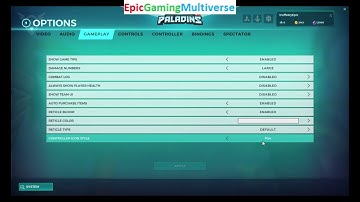 Tutorial For How To Set The Controller Icon Style To PS4 In Paladins Champions Of The Realm On PC