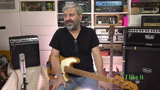 Vintage Fender Tele Bass 1971 Sound Test with RustGL Double Deck Noiseless Pickups