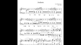 Арно Бабаджанян Анданте ноты пианино Andante   Arno Babajanyan Piano Sheet MUSIC Tutorial